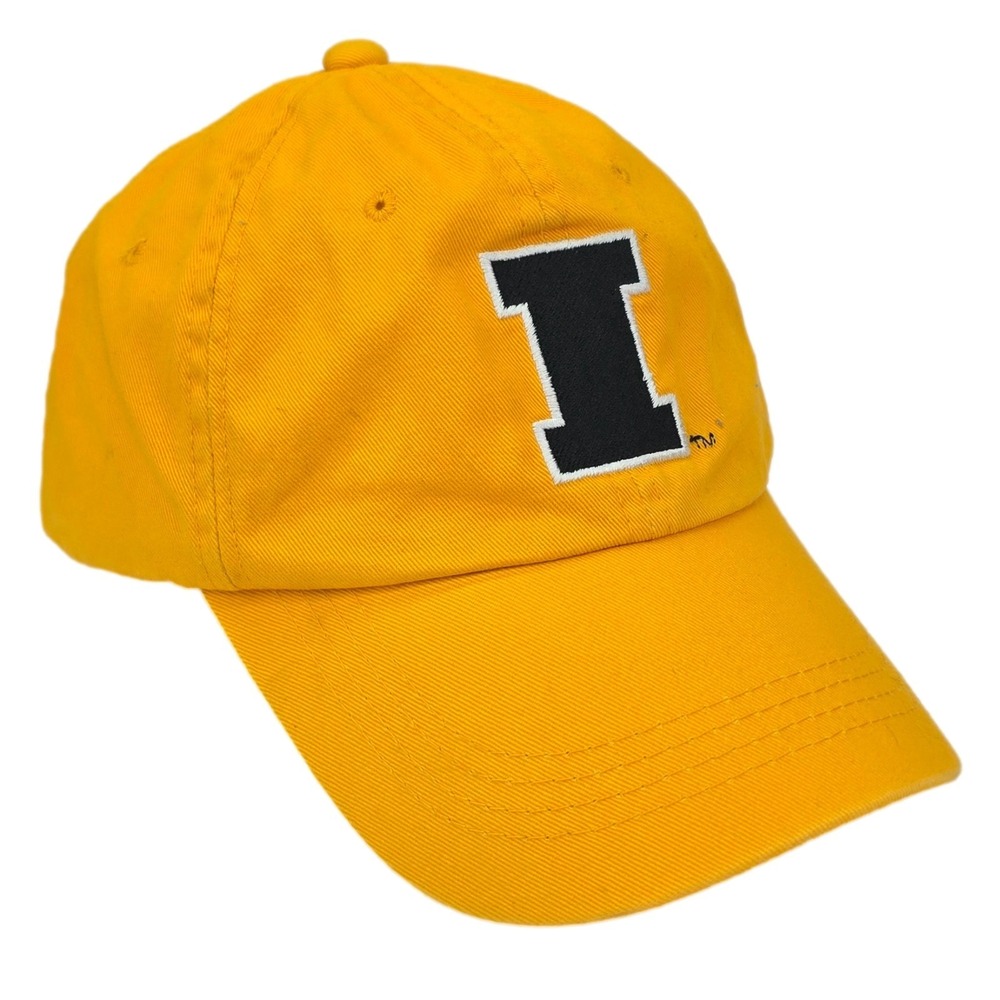 Iowa Hawkeyes Hat Cap OSFM Yellow NCAA Collegiate Logo Adjustable by Signatures